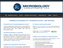 Tablet Screenshot of microbiologyconsultants.com